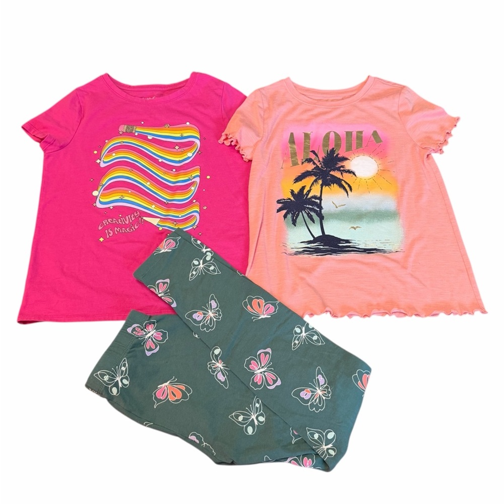 Cat & Jack 3 pc Pink and Orang Set